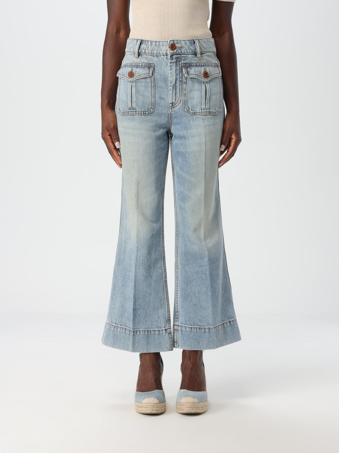 Shop Zimmermann Jeans  Woman Color Blue In Blau