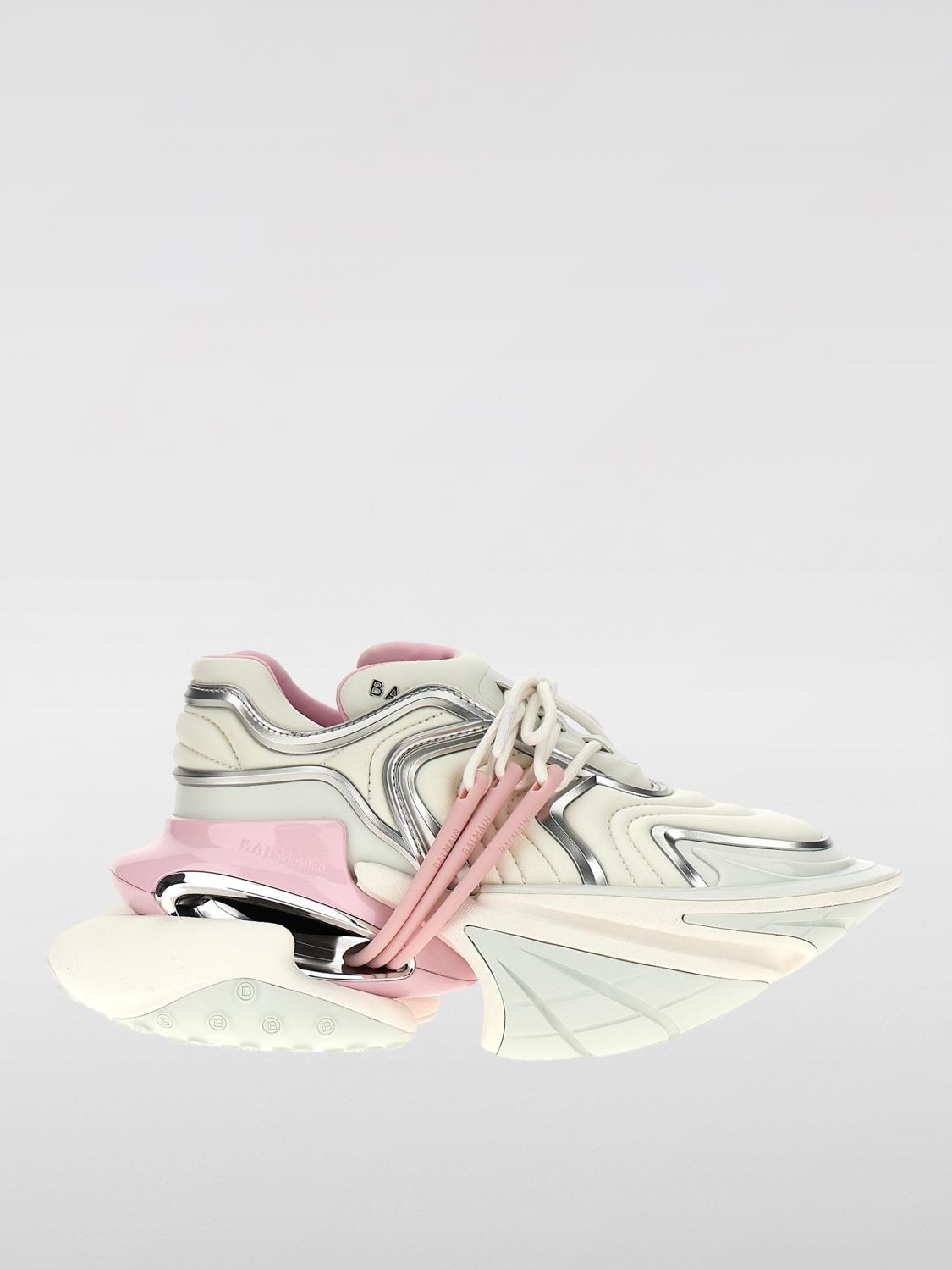 Shop Balmain Sneakers  Woman Color Pink