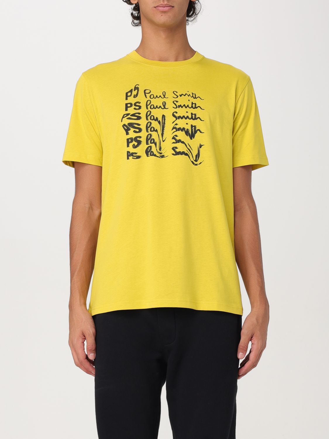 Shop Ps By Paul Smith T-shirt Ps Paul Smith Men Color Yellow In Gelb