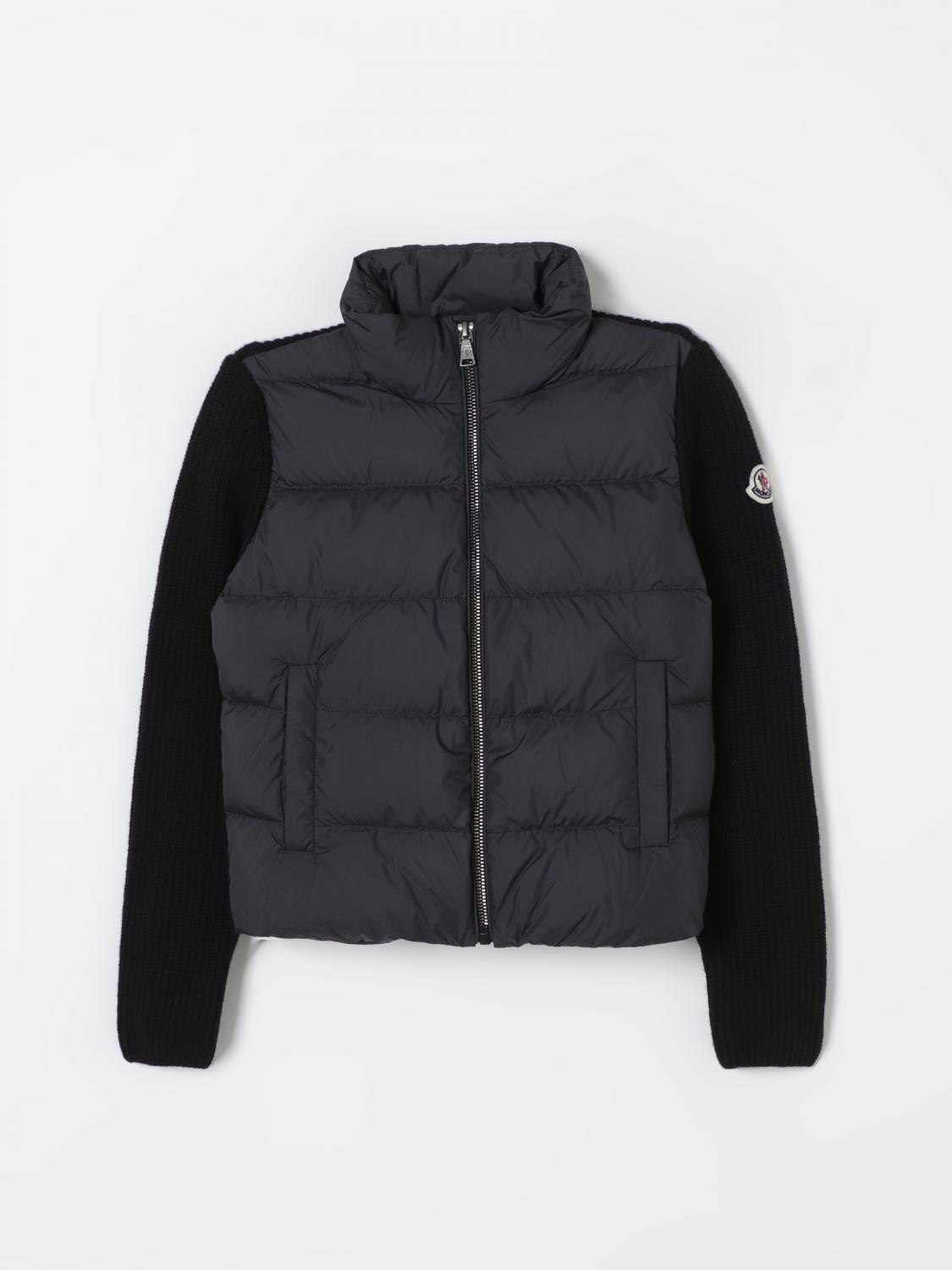 Shop Moncler Jacket  Kids Color Black In Schwarz