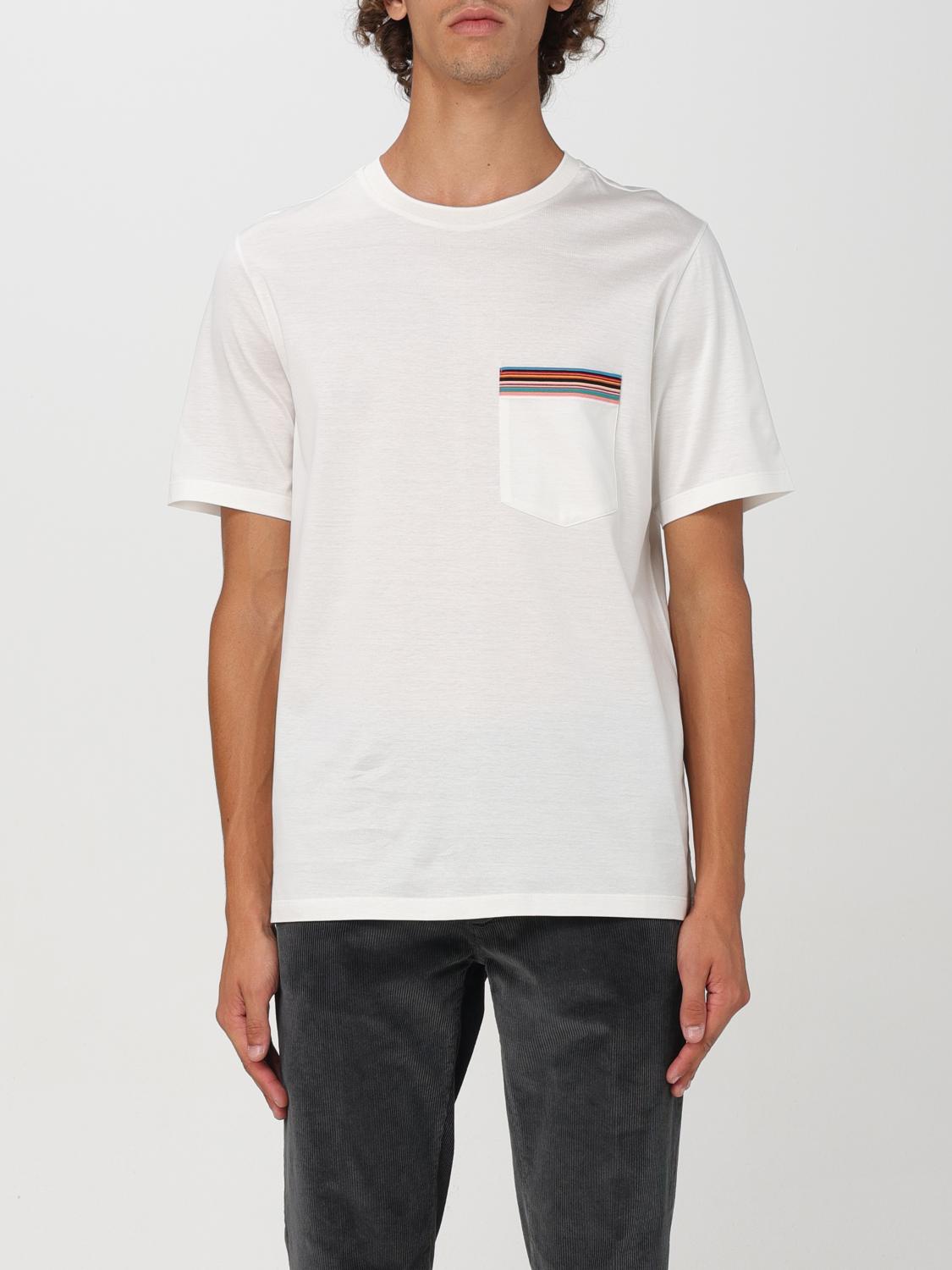 Shop Paul Smith T-shirt  Men Color White In Weiss