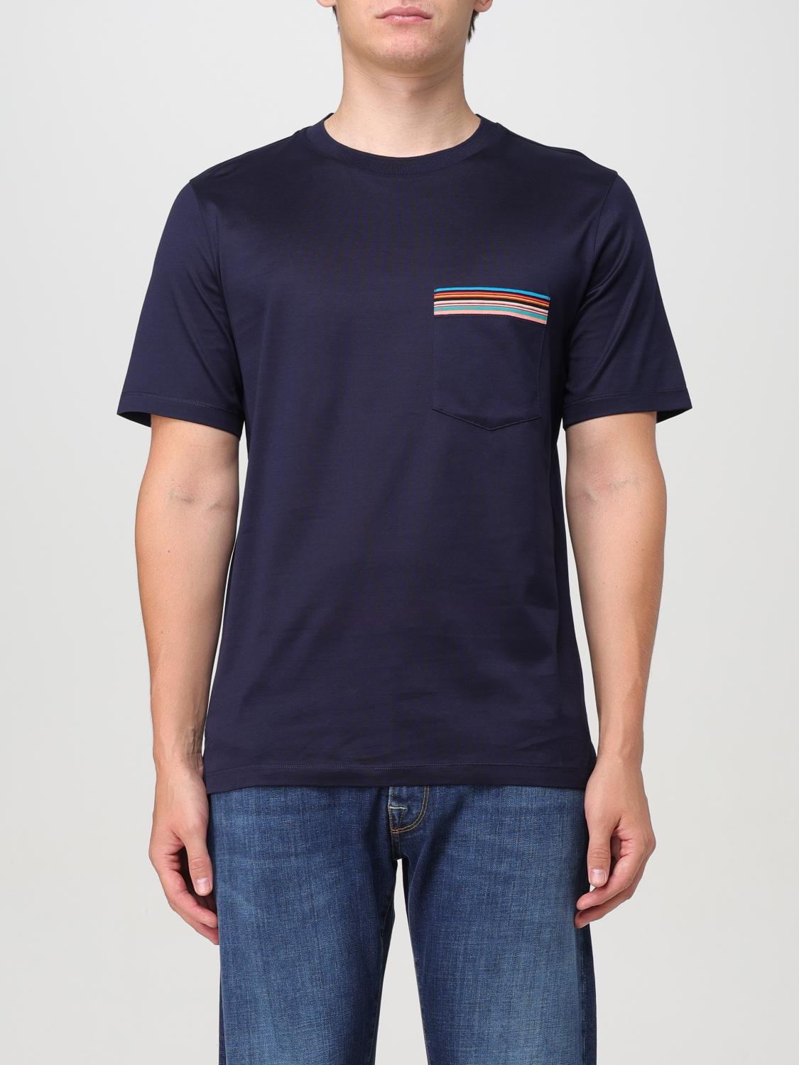 Shop Paul Smith T-shirt  Men Color Blue In Blau