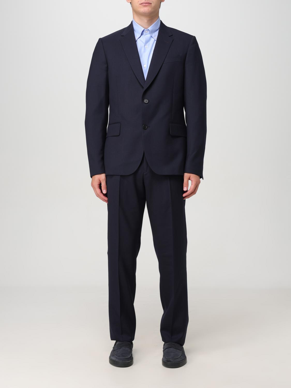 Shop Paul Smith Suit  Men Color Blue In Blau