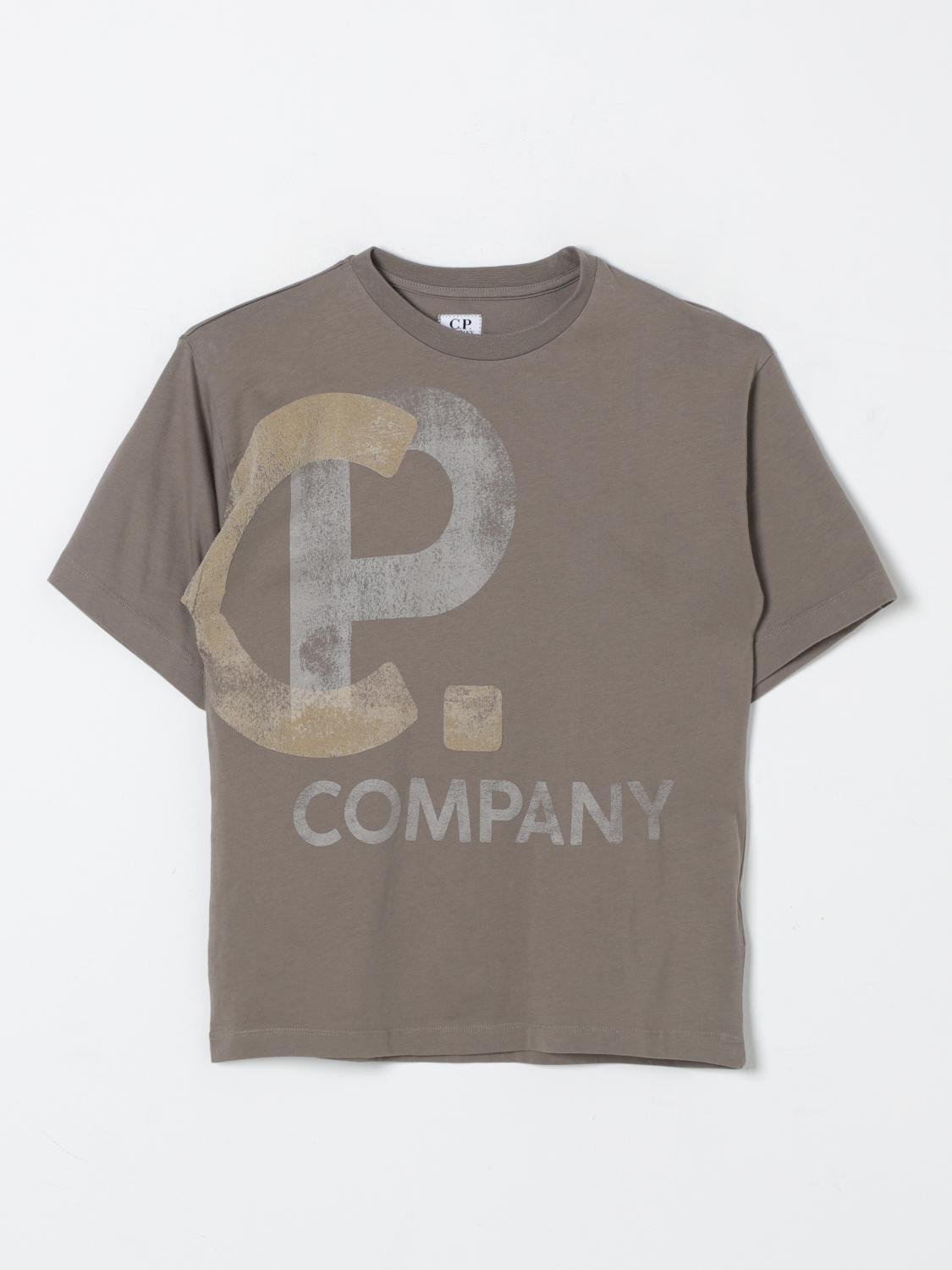 Shop C.p. Company T-shirt  Kids Color Brown In Braun