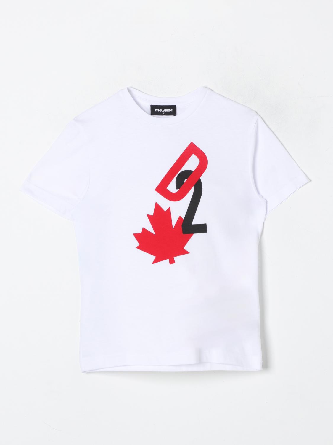 Shop Dsquared2 T-shirt  Kids Color White In Weiss