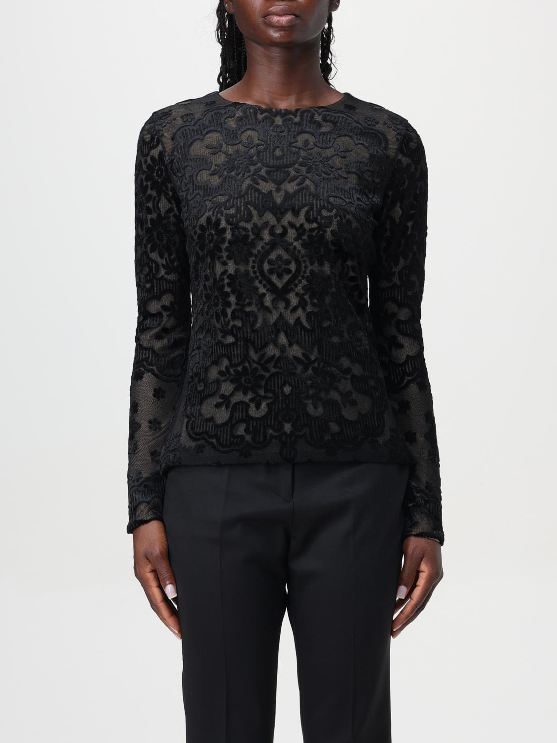 Shop Etro Top  Woman Color Black In Schwarz