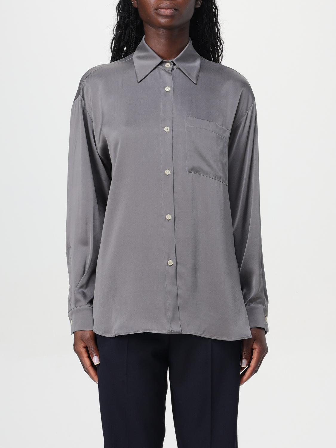 Shop Alysi Shirt  Woman Color Grey In Grau