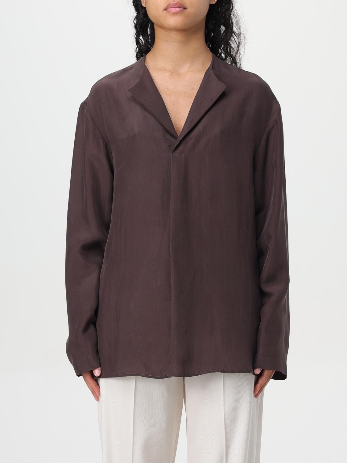 Shop Alysi Top  Woman Color Brown In Braun