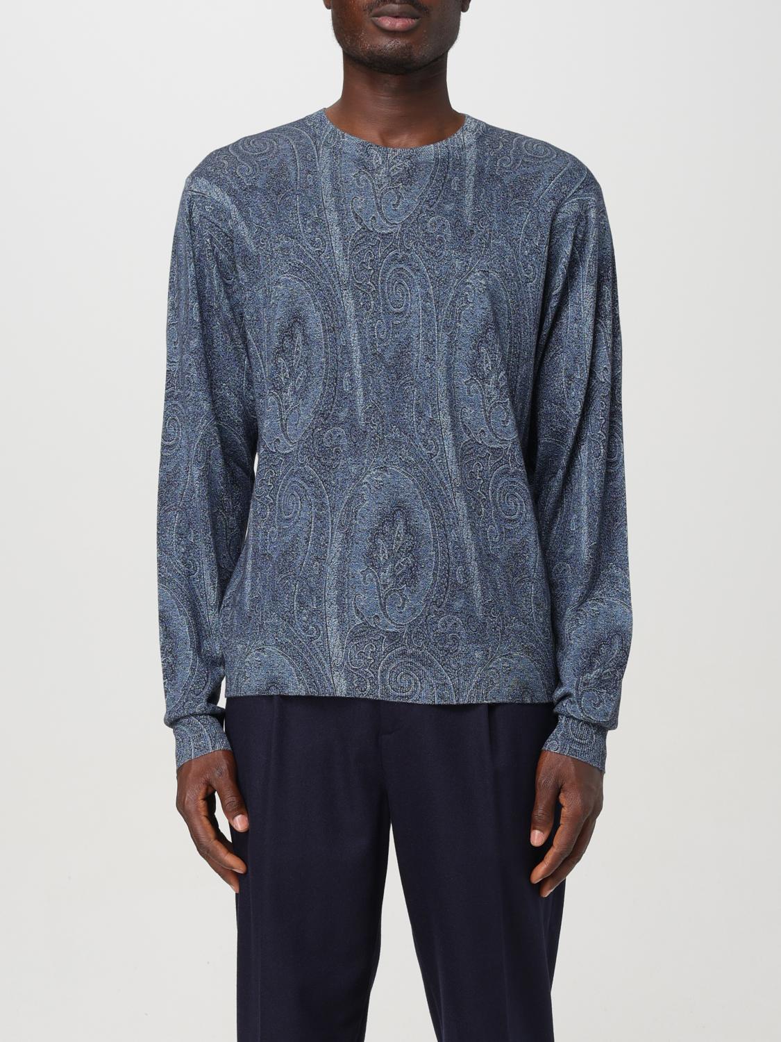 Shop Etro Sweater  Men Color Blue In Blau