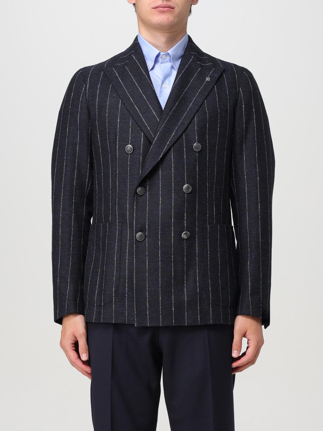 Shop Tagliatore Blazer  Men Color Blue In Blau