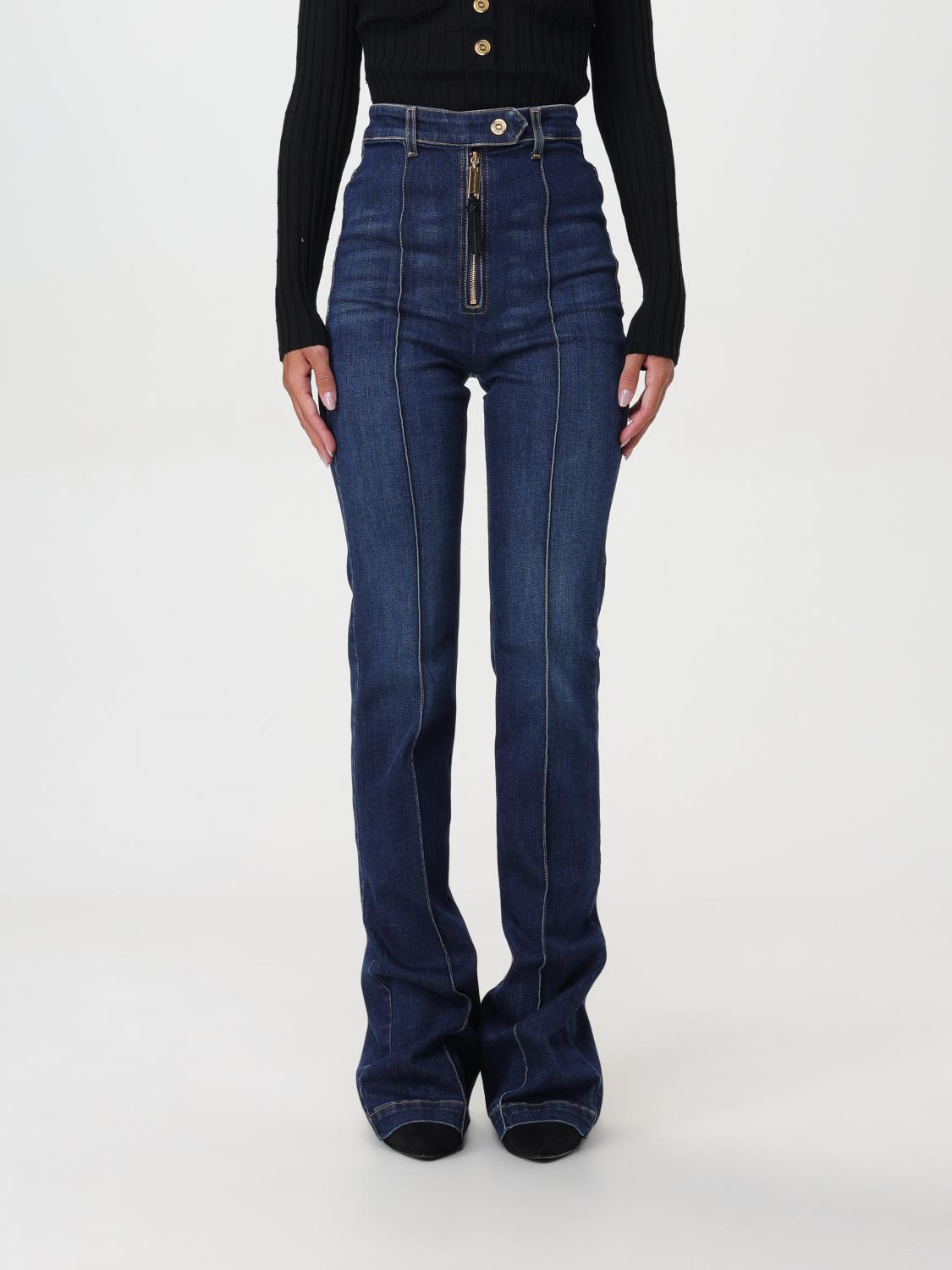 Elisabetta Franchi Pants Woman Color Blue In Blau