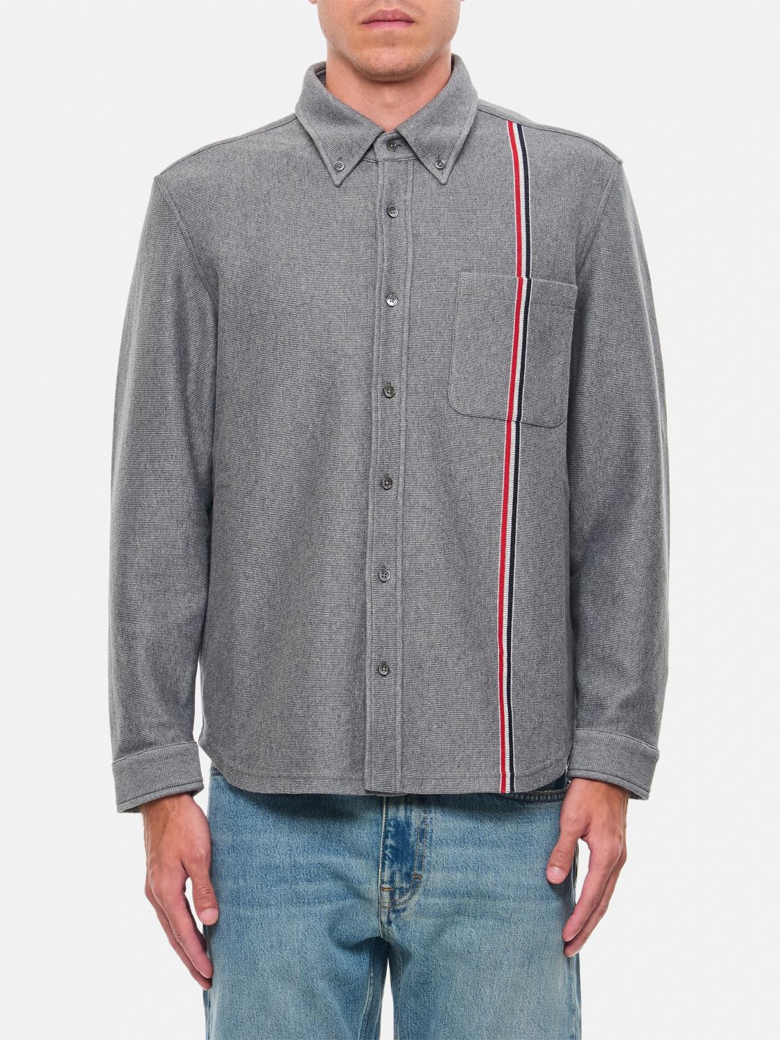 Shop Thom Browne Jacket  Men Color Grey In Grau