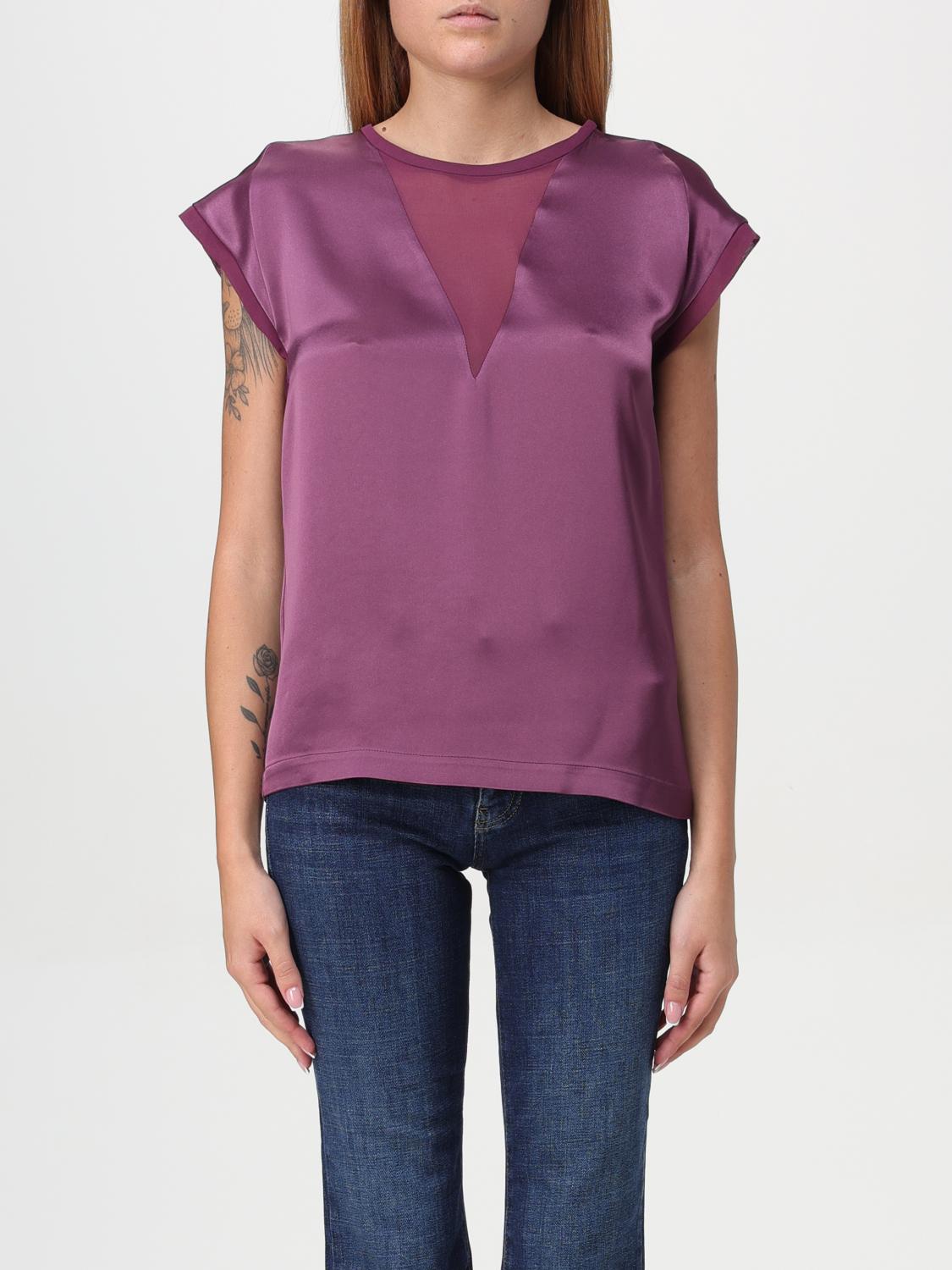 Shop Pinko Top  Woman Color Red Purple