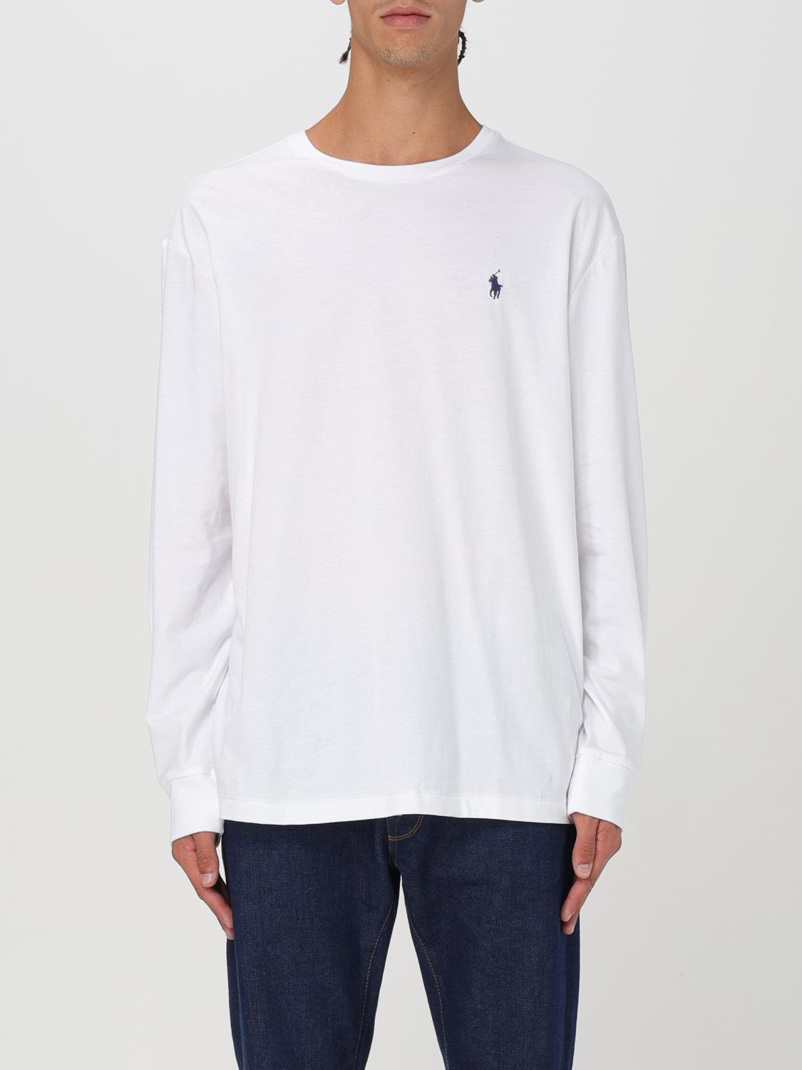 Shop Polo Ralph Lauren Sweater  Men Color White In Weiss