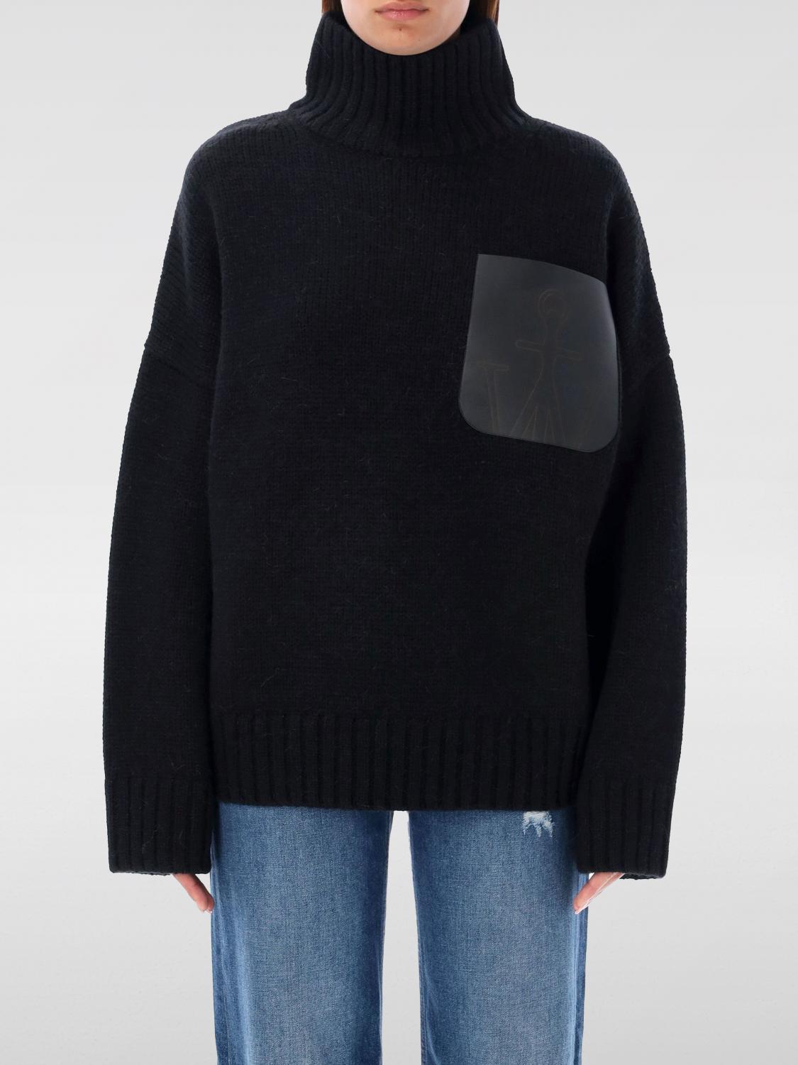 Shop Jw Anderson Sweater  Woman Color Black In Schwarz