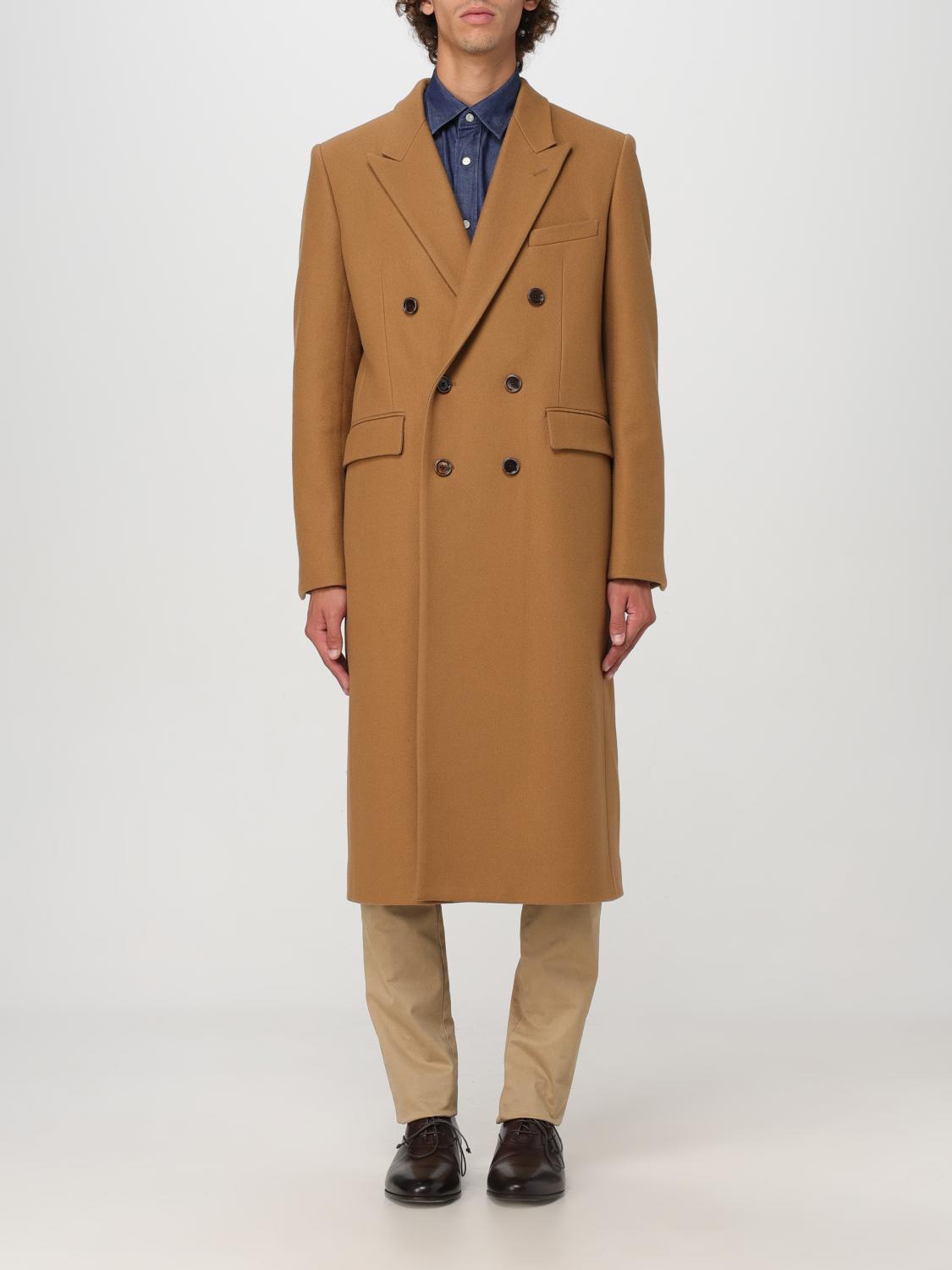 Shop Lardini Coat  Men Color Beige