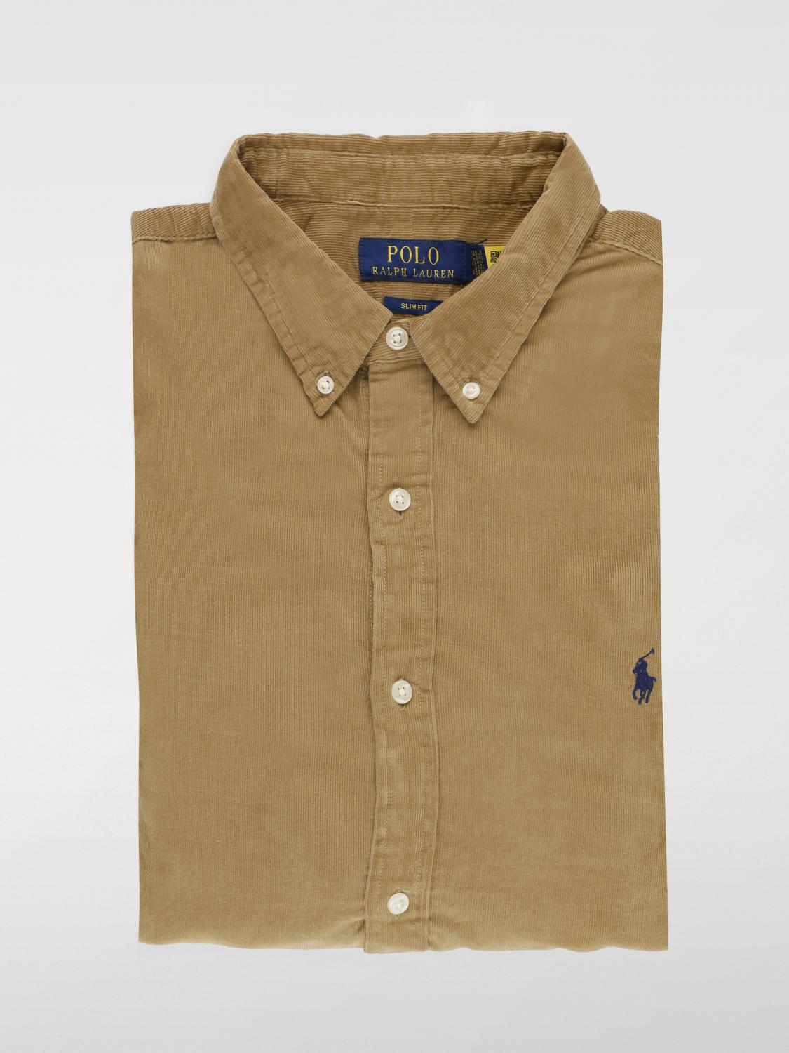 Shop Polo Ralph Lauren Shirt  Men Color Tobacco In Tabak