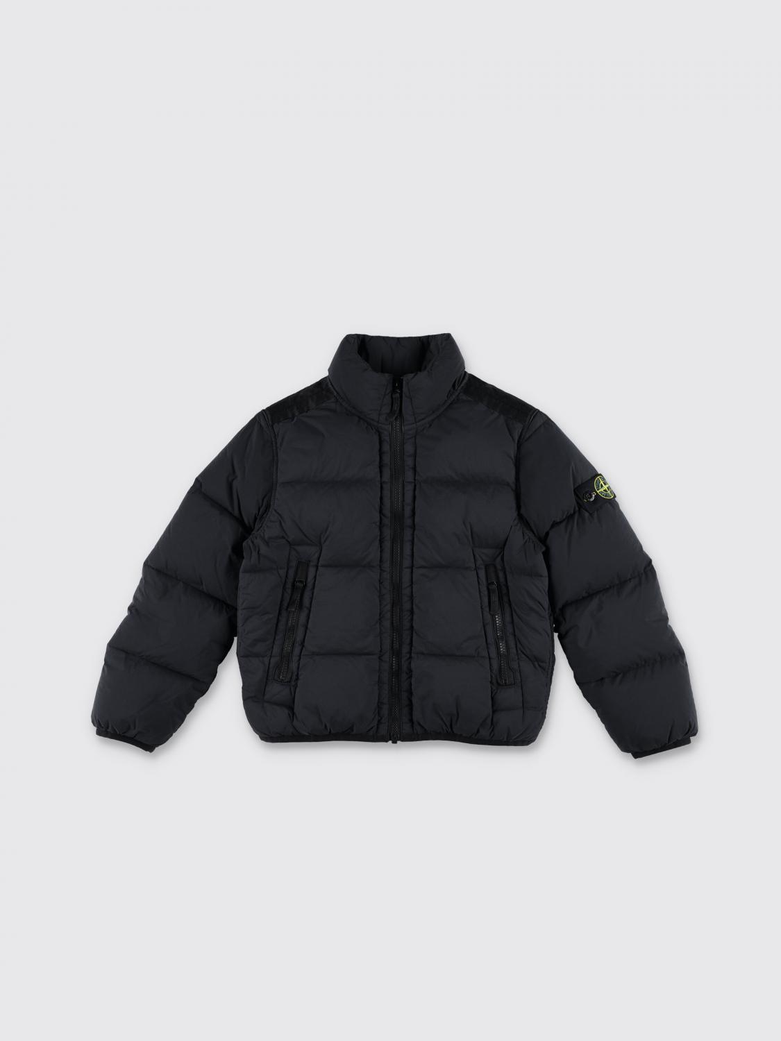 Stone Island Junior Jacket  Kids Color Black In Schwarz