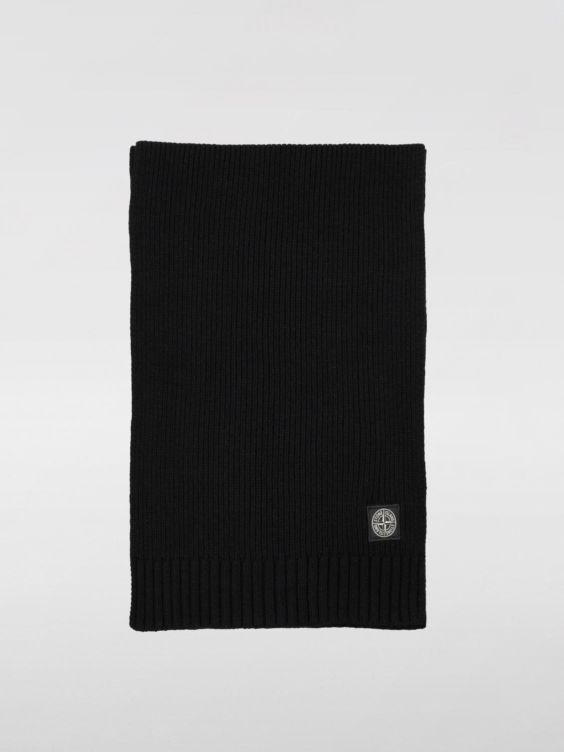 Shop Stone Island Junior Boy's Scarf  Kids Color Black In Schwarz