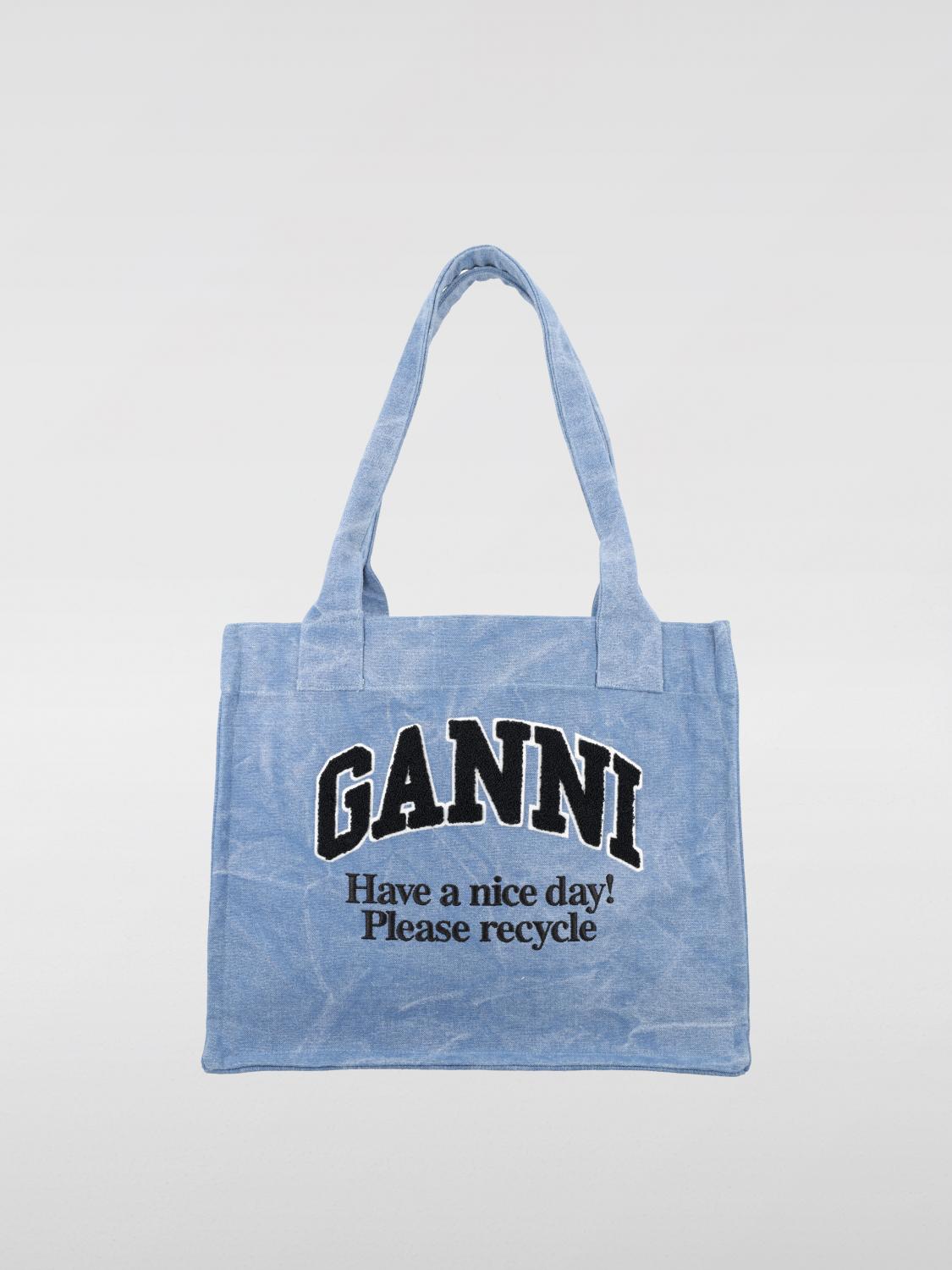 Ganni Handbag  Woman Color Blue