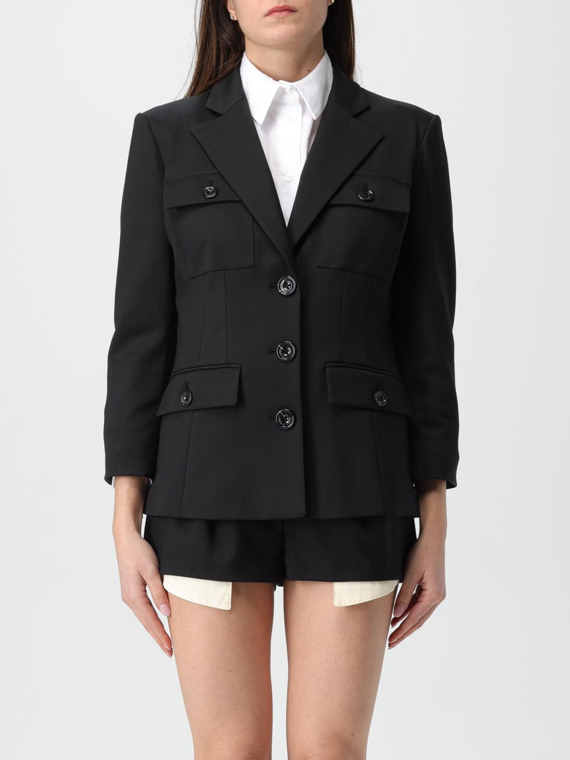 Elisabetta Franchi Jacket Woman Color Black In Schwarz