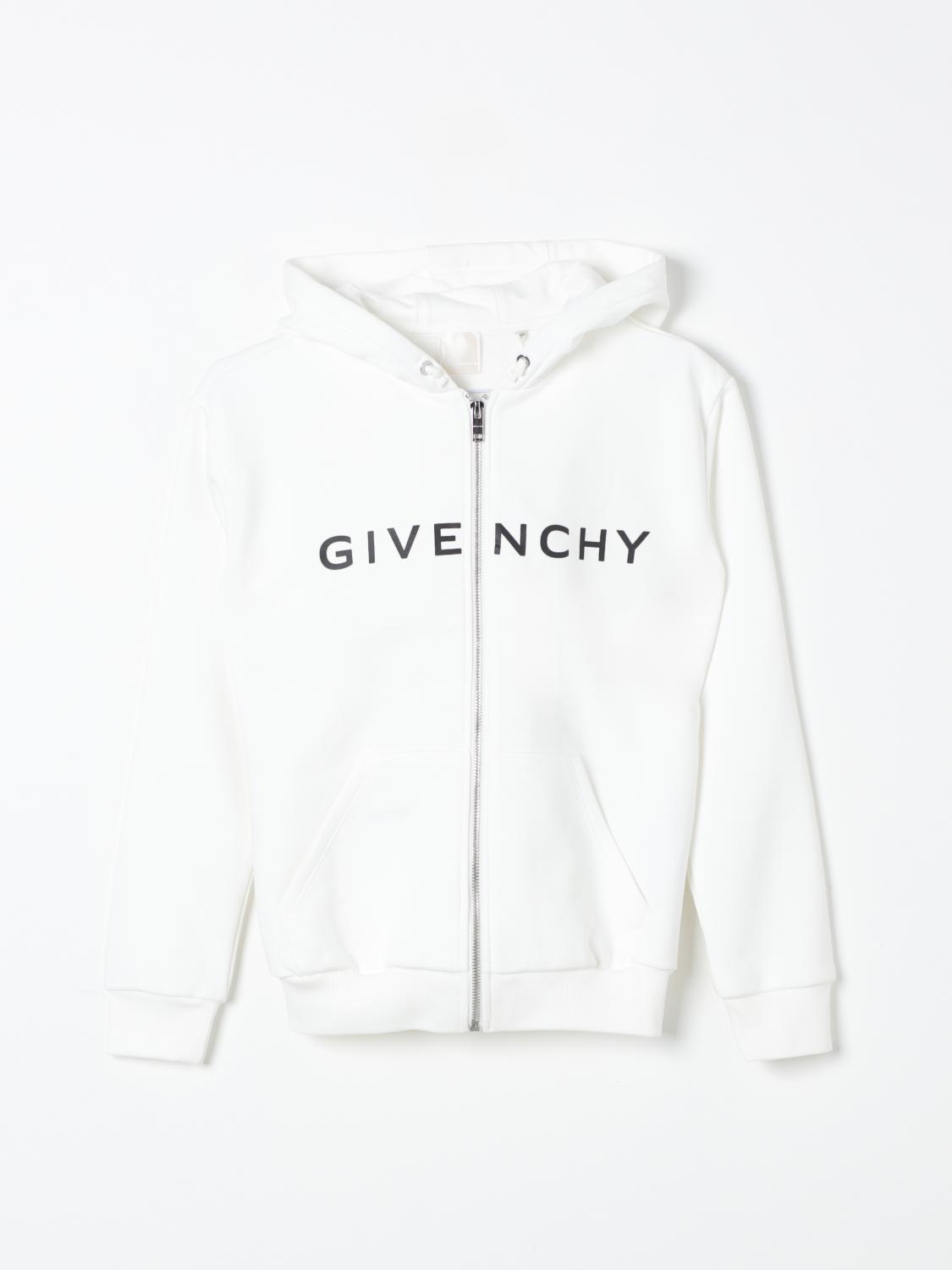 Shop Givenchy Sweater  Kids Color White In Weiss