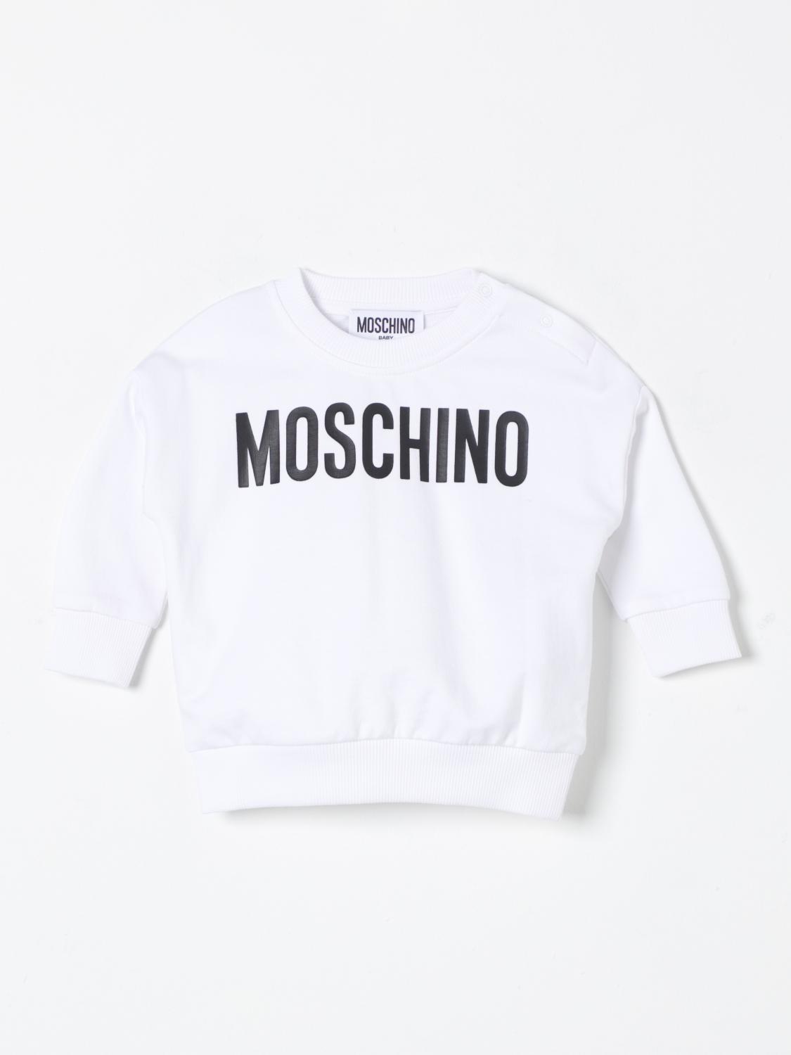 Shop Moschino Sweater  Kids Color White In Weiss