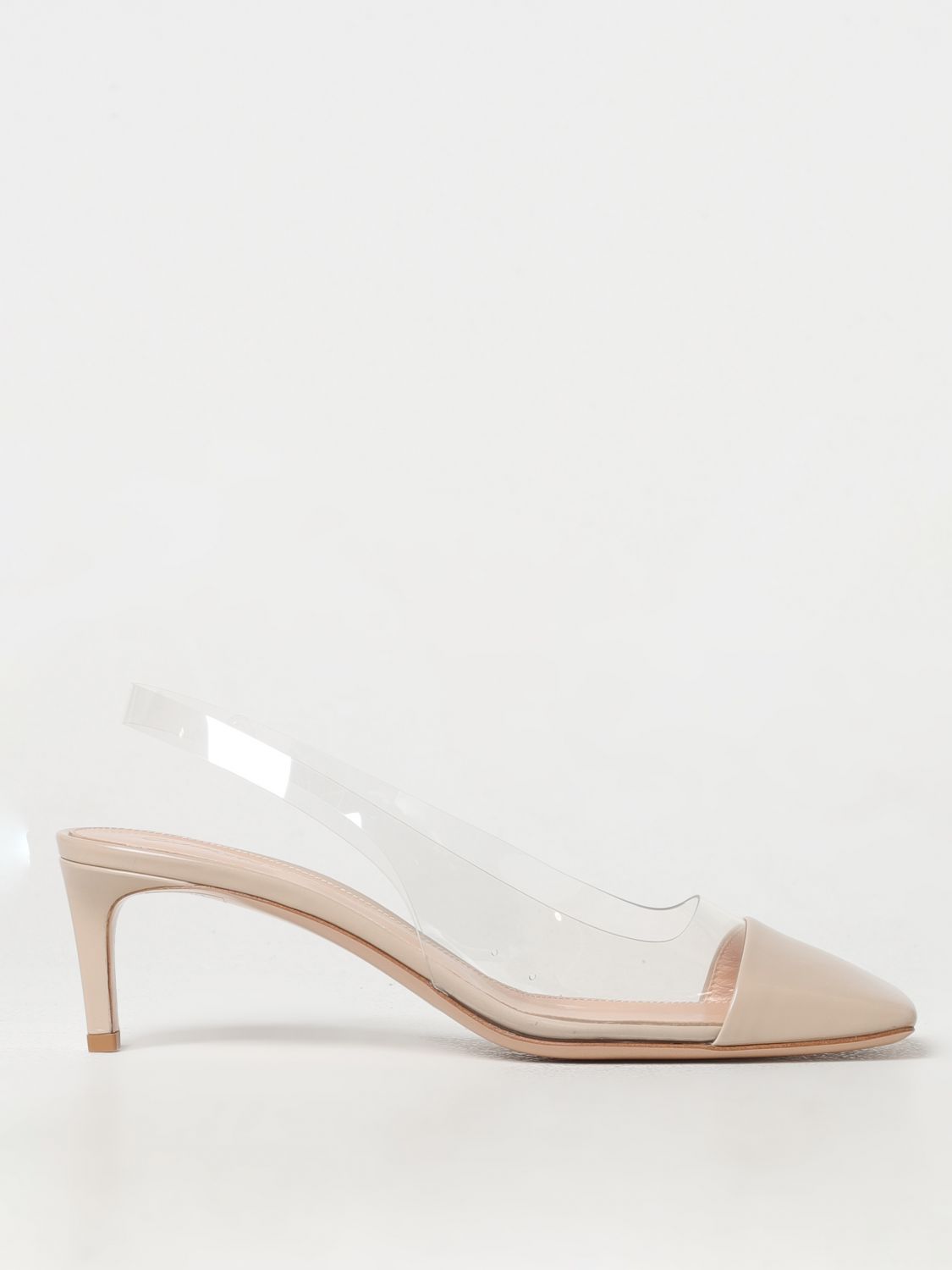 Shop Gianvito Rossi High Heel Shoes  Woman Color Beige