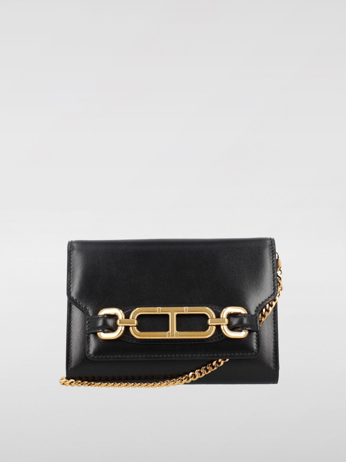 Tom Ford Black Small Whitney Leather Bag In Black