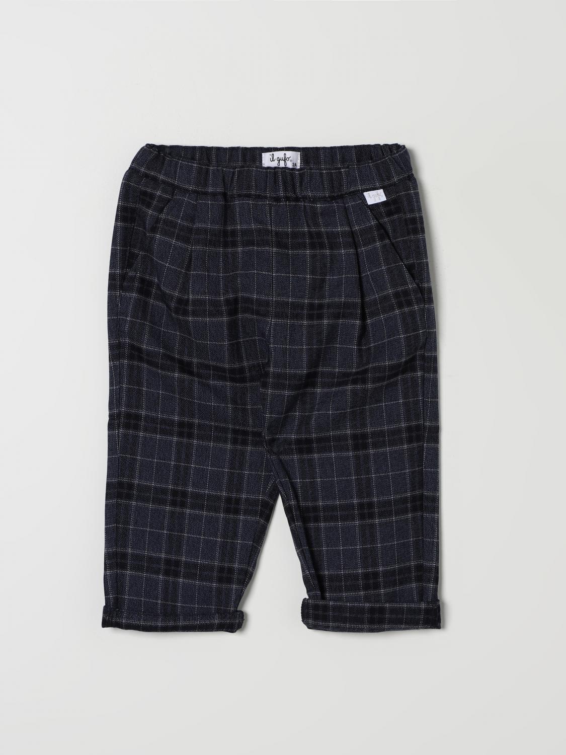 Shop Il Gufo Pants  Kids Color Indigo