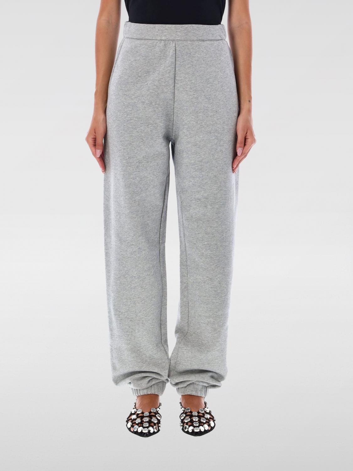 Shop Attico Pants The  Woman Color Grey In Grau