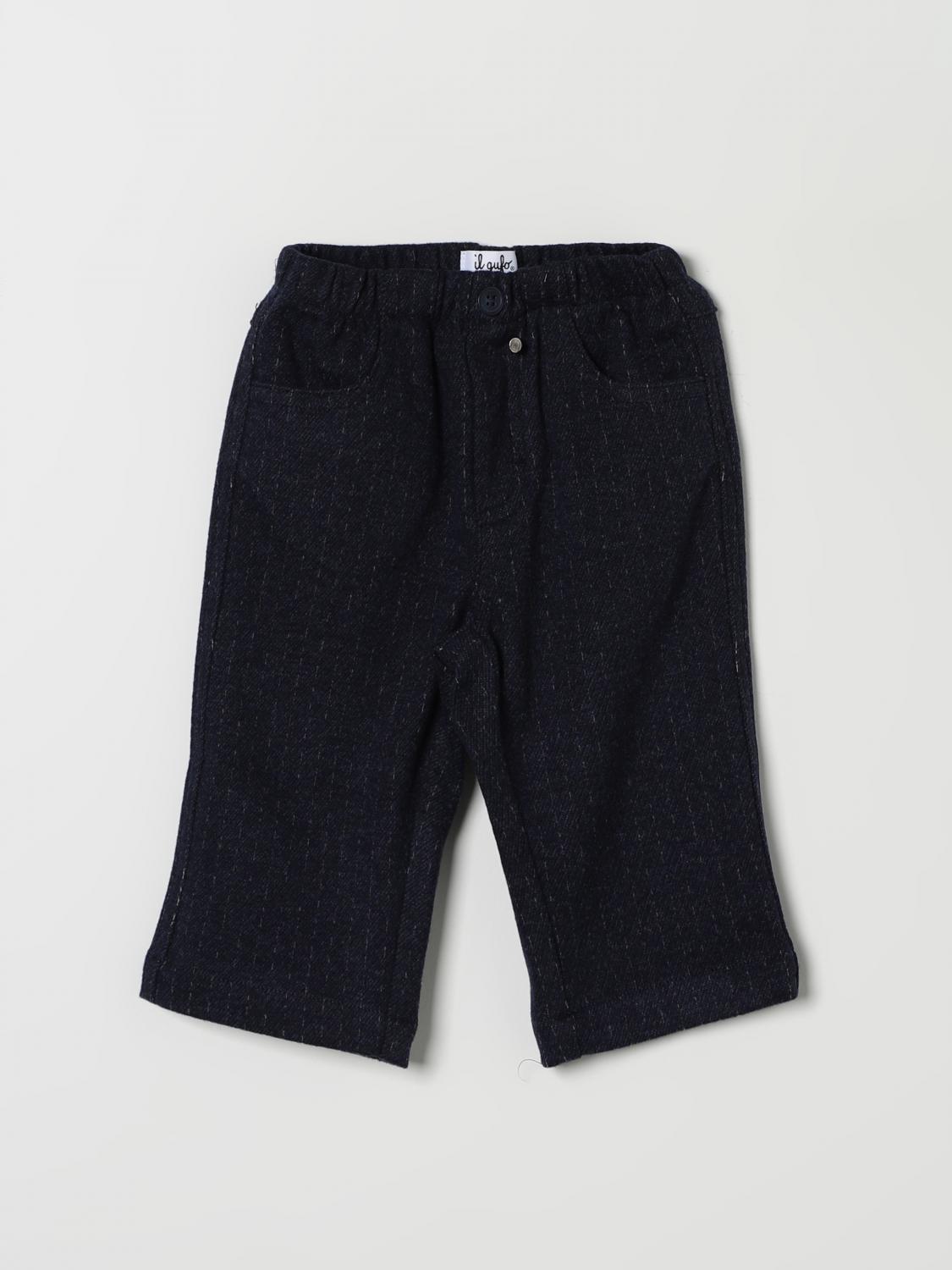 Shop Il Gufo Pants  Kids Color Blue In Blau