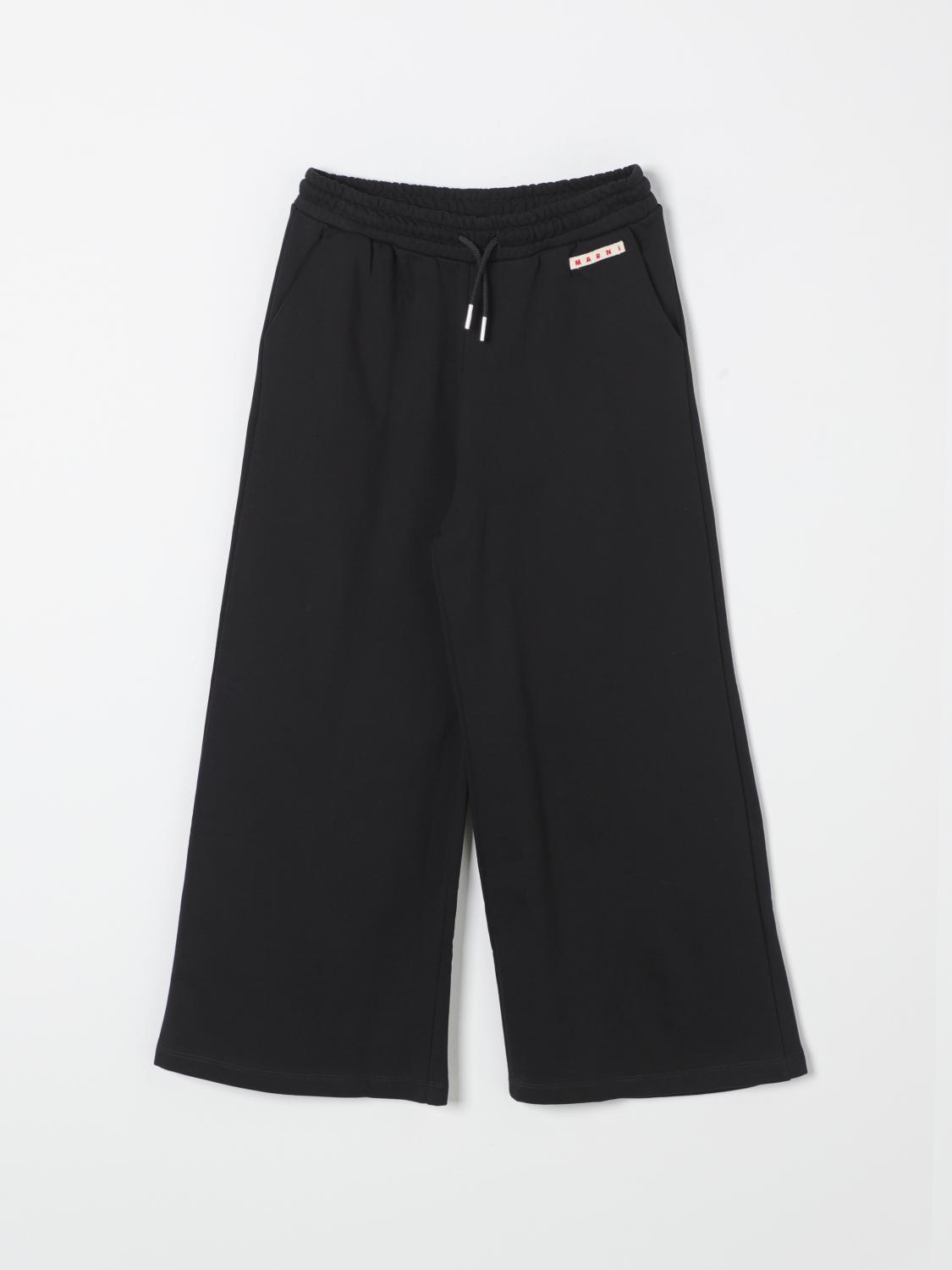 Shop Marni Pants  Kids Color Black In Schwarz