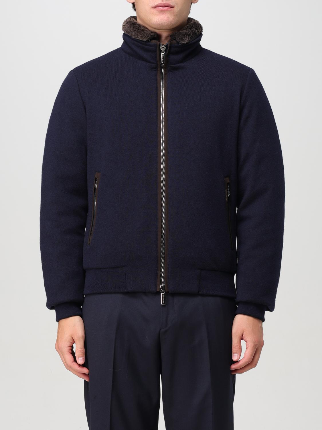 Shop Moorer Jacket  Men Color Blue In Blau