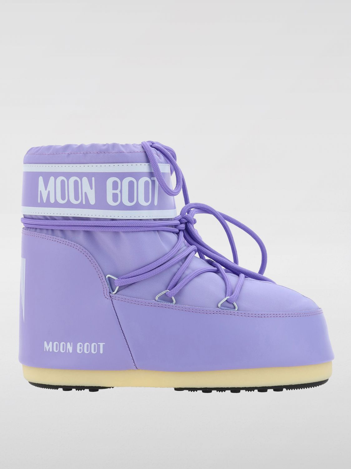 Shop Moon Boot Flat Ankle Boots  Woman Color Lilac