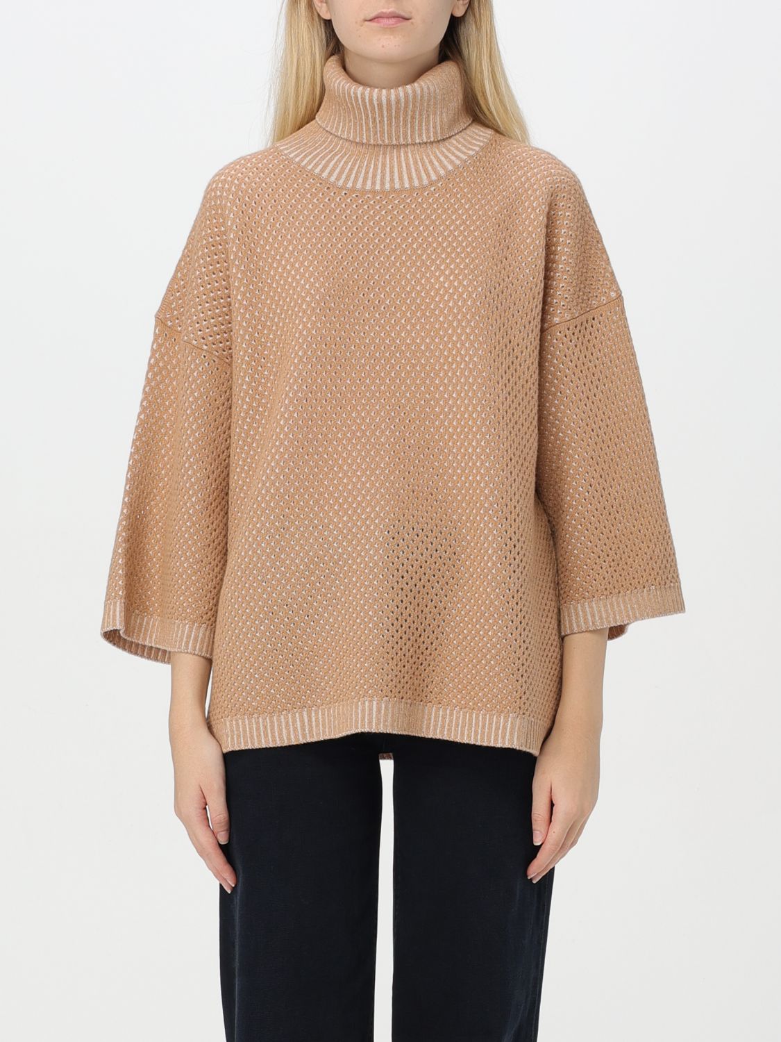 Shop Fabiana Filippi Sweater  Woman Color Camel