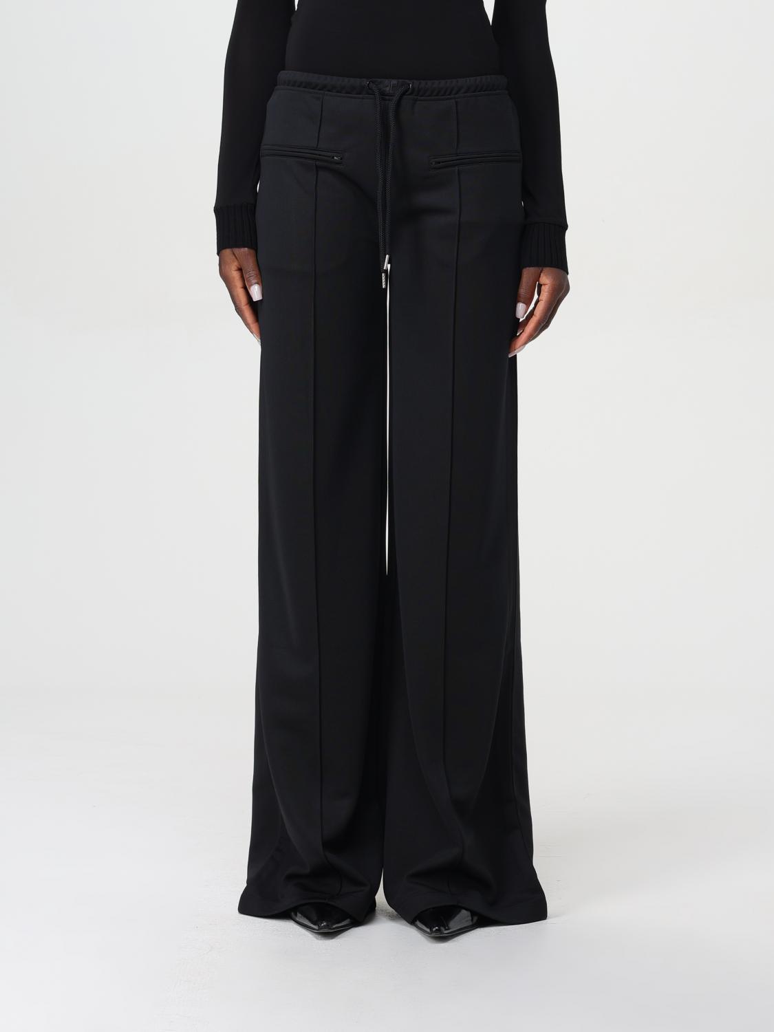 Shop Courrèges Pants  Woman Color Black In Schwarz