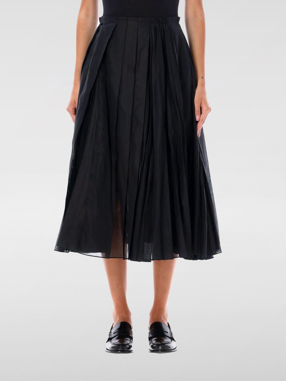 Shop Jil Sander Skirt  Woman Color Black In Schwarz