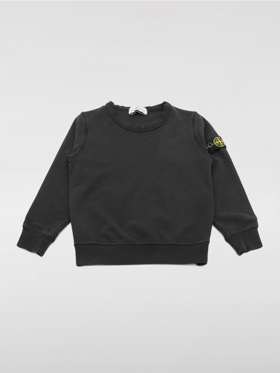 Shop Stone Island Sweater  Junior Kids Color Black In Schwarz