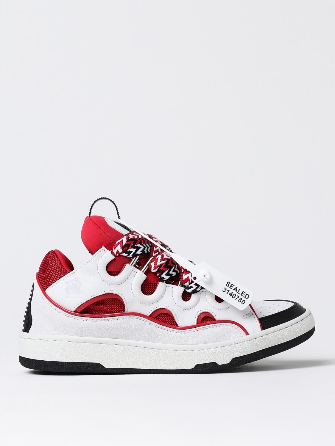 Shop Lanvin Sneakers  Men Color Red In Rot