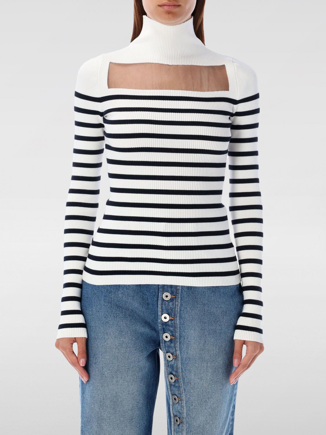 Jean Paul Gaultier The Knit Marinière Sweater In White