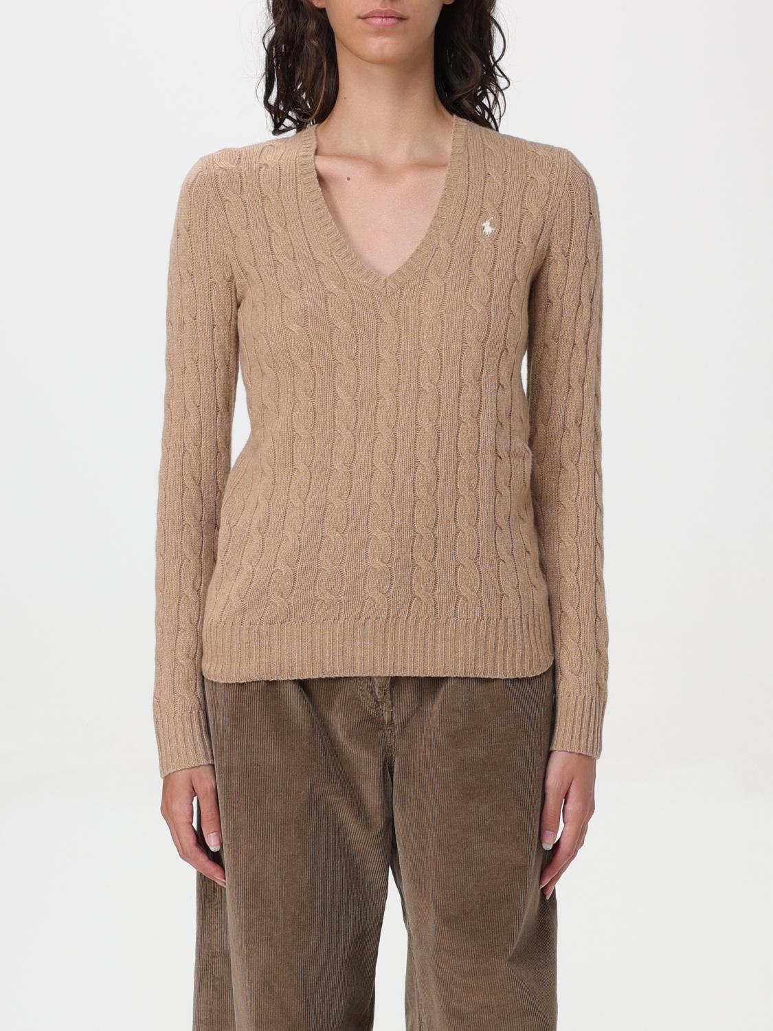 Shop Polo Ralph Lauren Sweater  Woman Color Beige