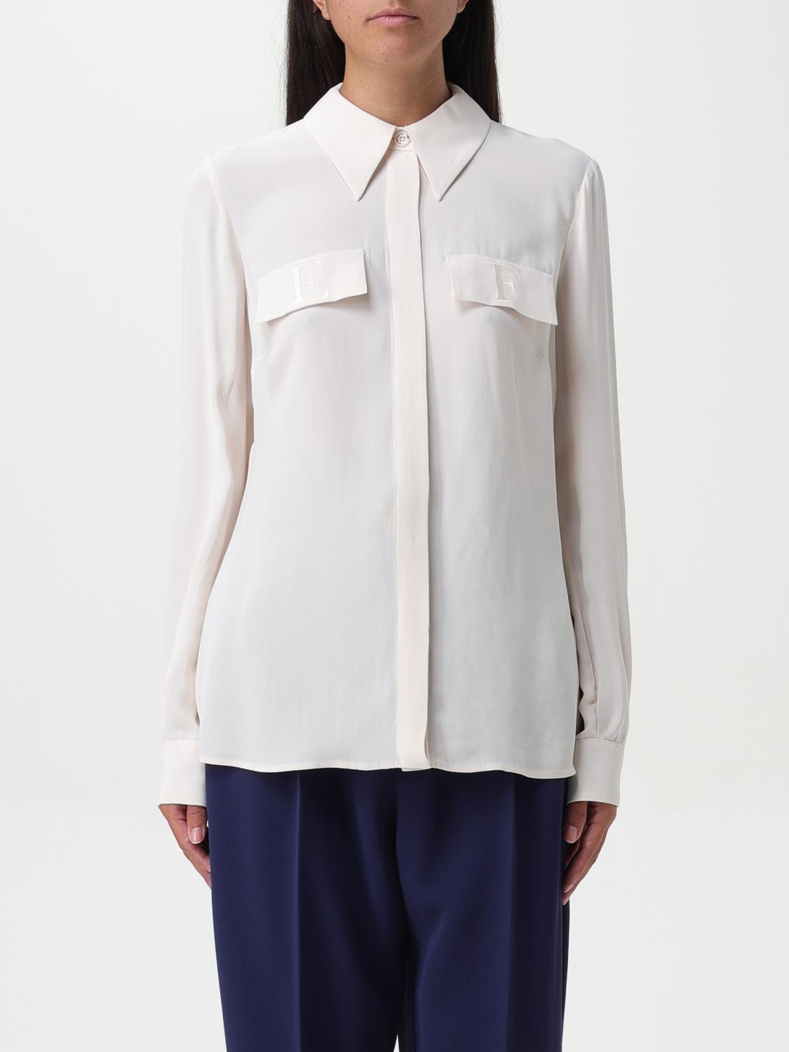 Elisabetta Franchi Shirt Woman Color White In Weiss