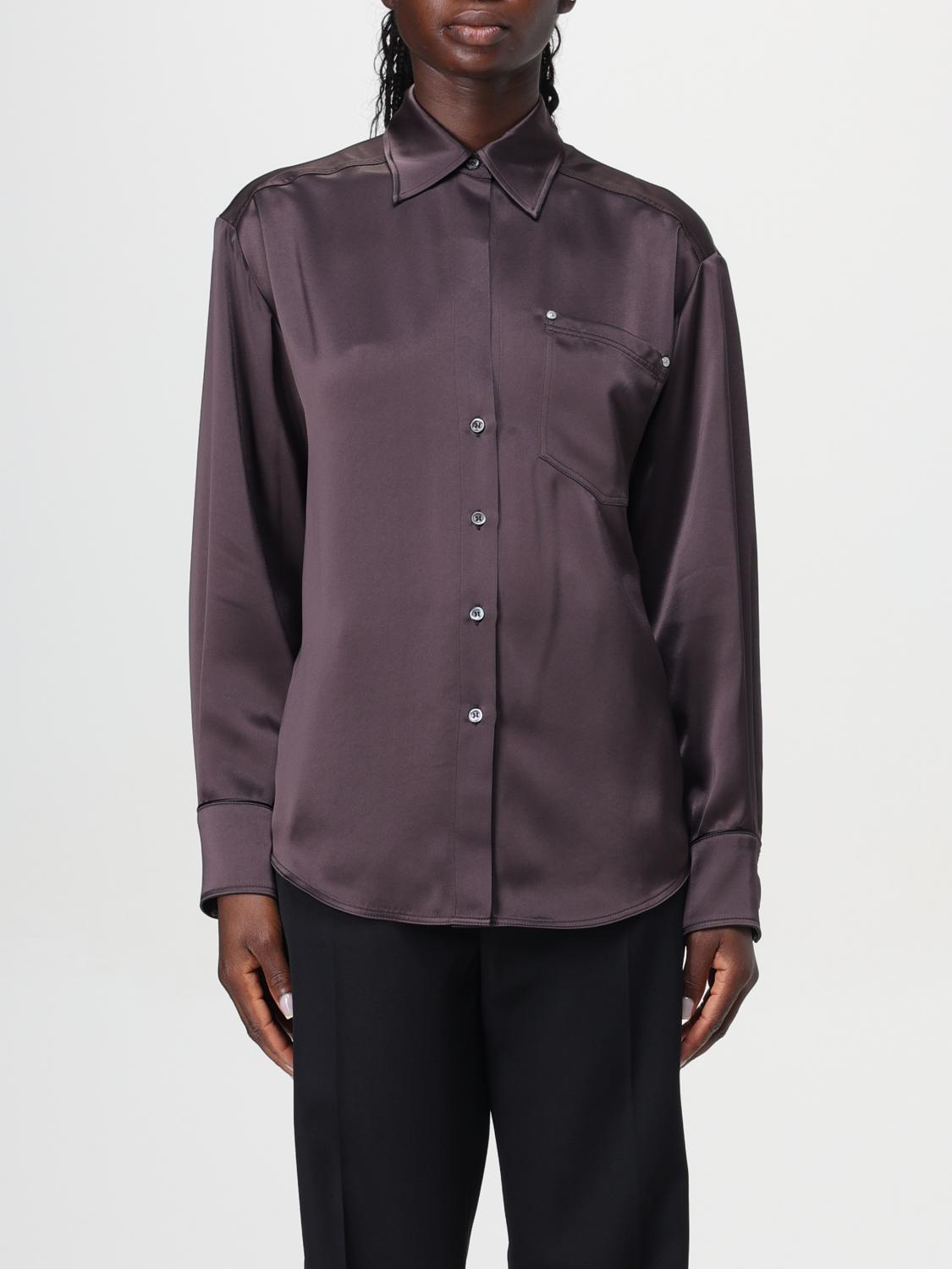 Shop Pinko Shirt  Woman Color Brown In Braun