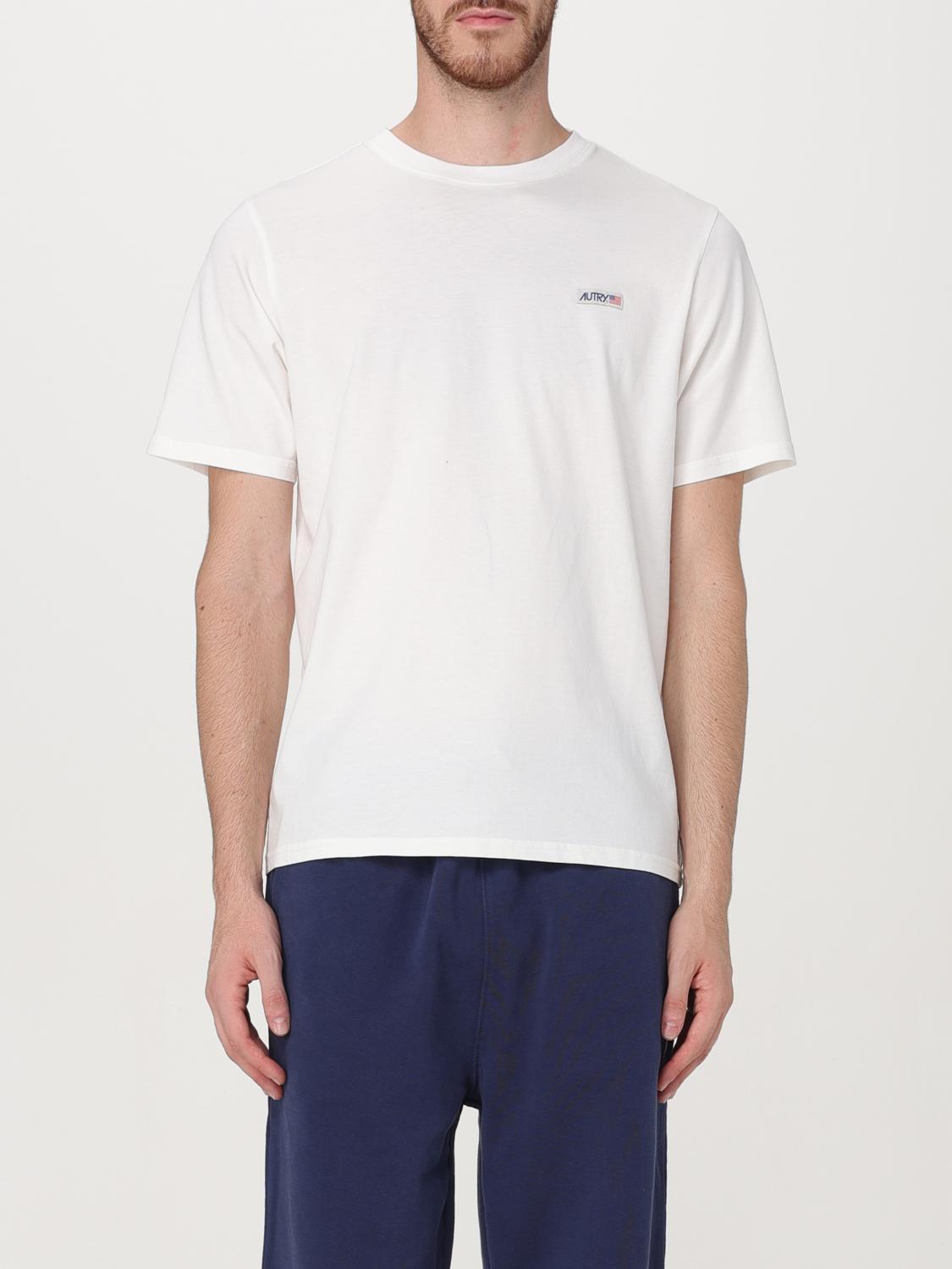 Shop Autry T-shirt  Men Color White In Weiss