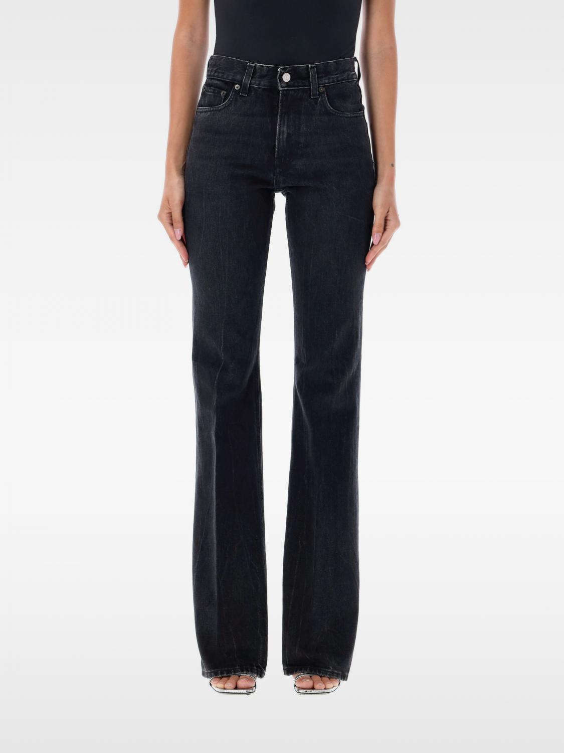 Haikure Black Flared Flora Jeans In Schwarz