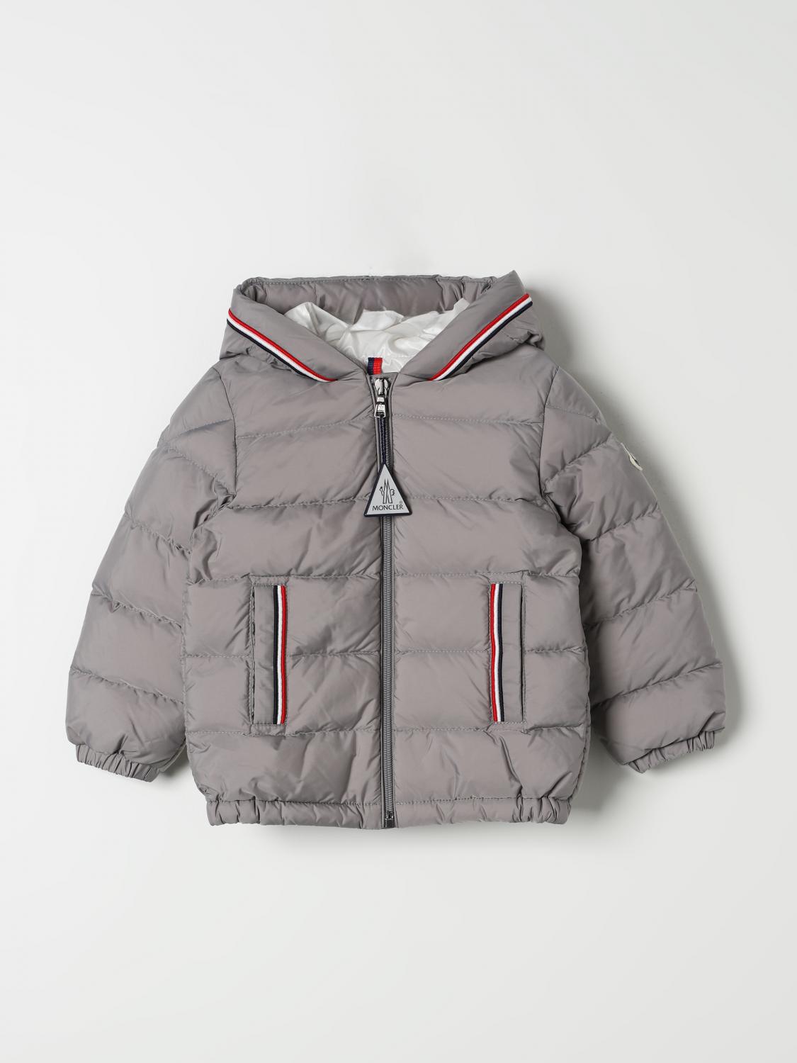 Shop Moncler Jacket  Kids Color Grey