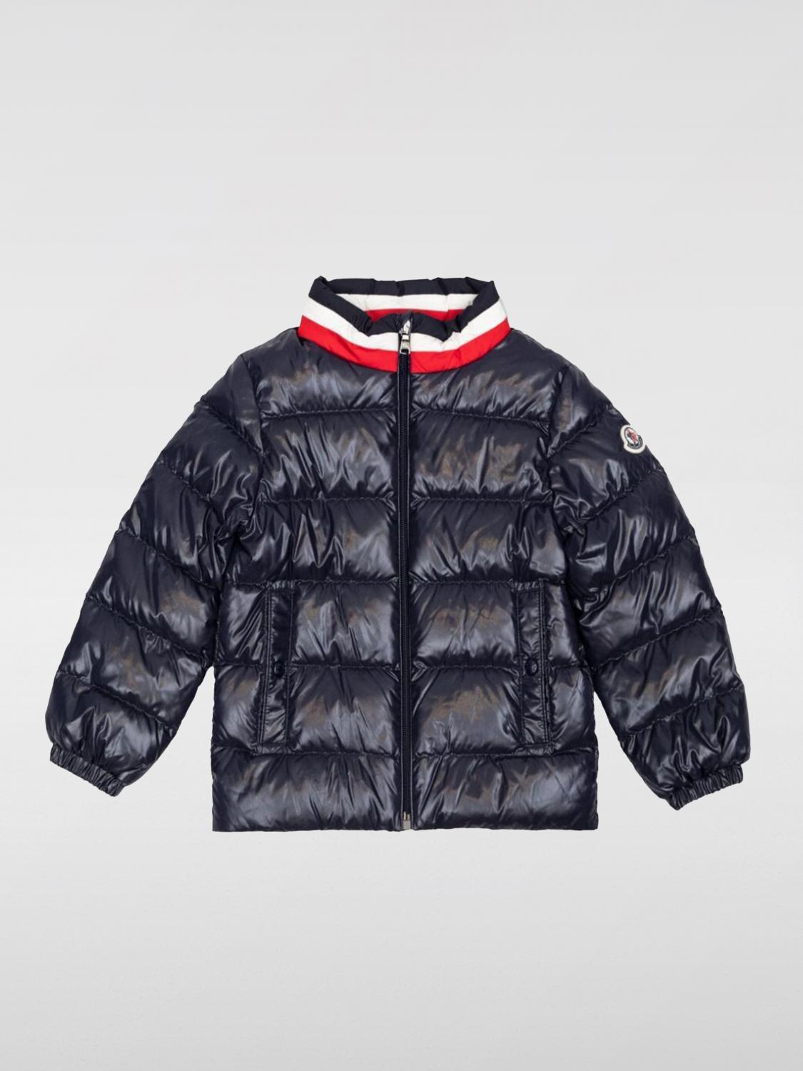 Moncler Jacket Kids Color Blue In Blau