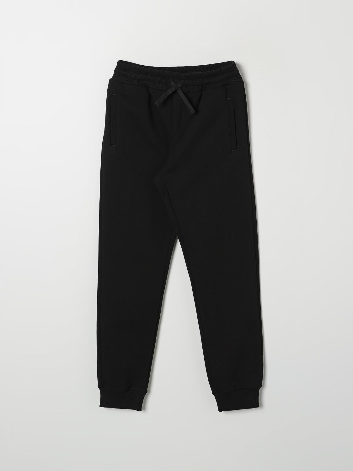 Shop Dolce & Gabbana Pants  Kids Color Black In Schwarz