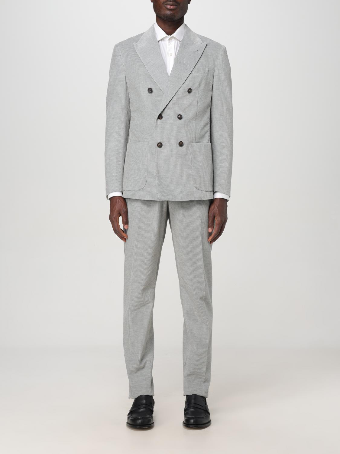 Shop Eleventy Suit  Men Color Grey In Grau